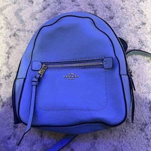 Blue Coach mini backpack